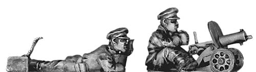 Maxim MG and Russian crew in cap