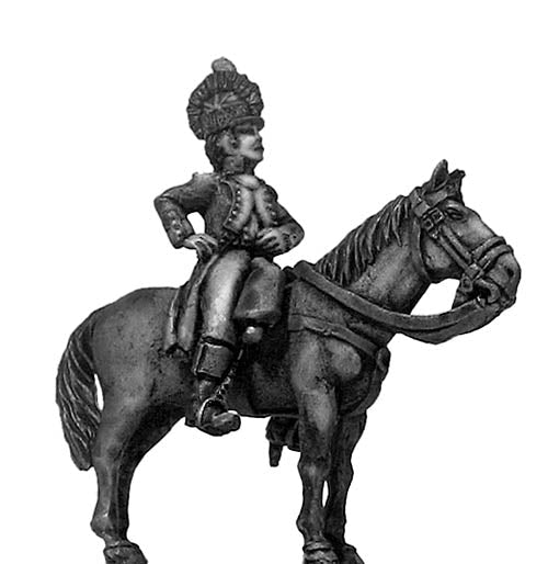 Revolutionary France: Officer, casque, mounted
