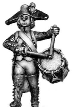 French drummer Bicorne, regulation uniform
