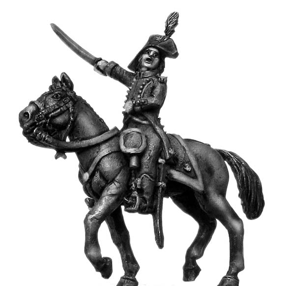 Revolutionary France: Light Infantry mounted officer c1793-1800, bicorne, regulation l