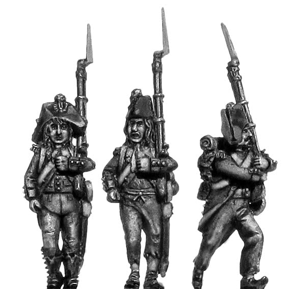 Revolutionary France: Light Infantry Chasseur c1793-1800, ragged campaign uniform, bicorne, short tai