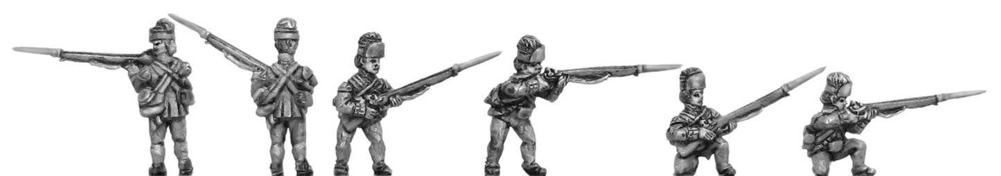 British Light Infantry, skirmishing