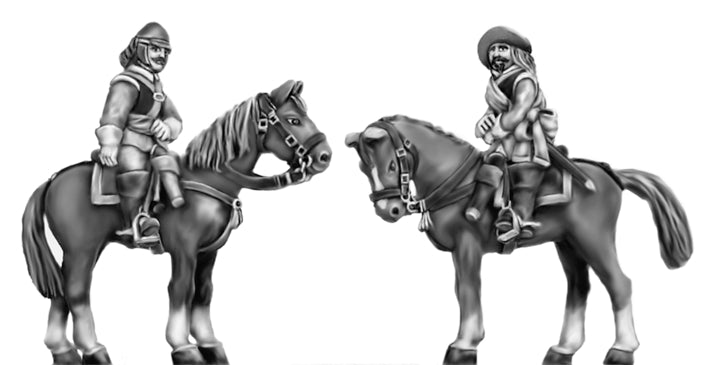 This is a photo of 18mm figures for the English Civil War by Eureka Miniatures