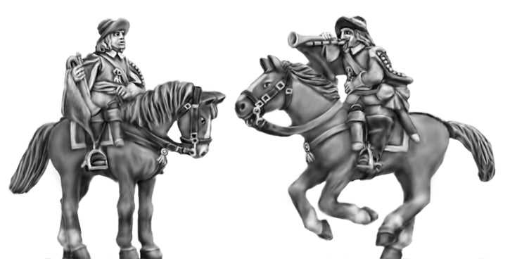 This is a photo of 18mm figures for the English Civil War by Eureka Miniatures