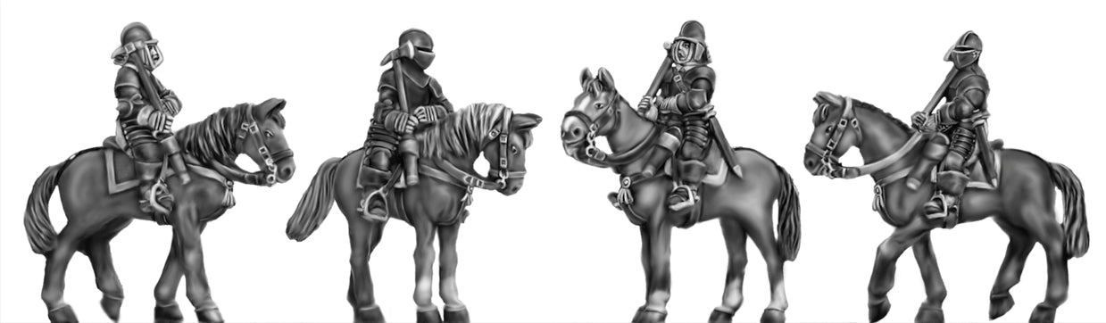 This is a photo of 18mm figures for the English Civil War by Eureka Miniatures