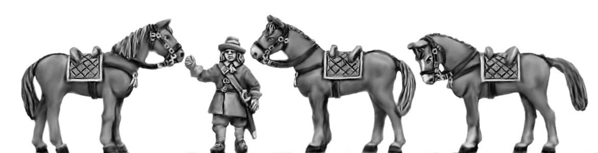 This is a photo of 18mm figures for the English Civil War by Eureka Miniatures