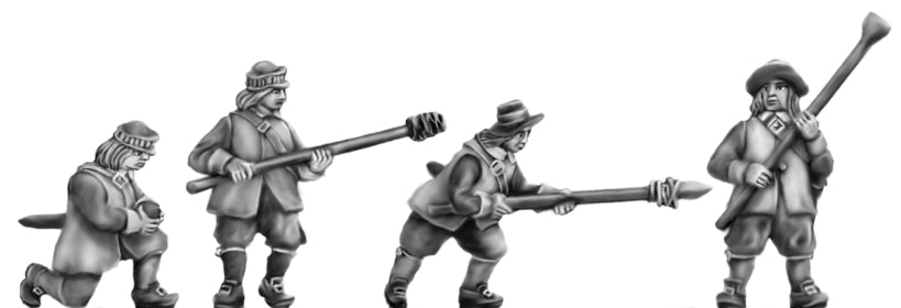 This is a photo of 18mm figures for the English Civil War by Eureka Miniatures