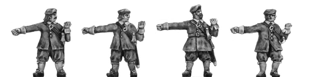 This is a photo of 18mm figures for the English Civil War by Eureka Miniatures