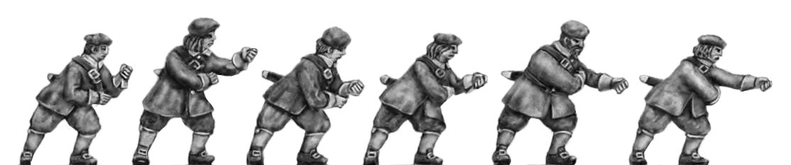 This is a photo of 18mm figures for the English Civil War by Eureka Miniatures