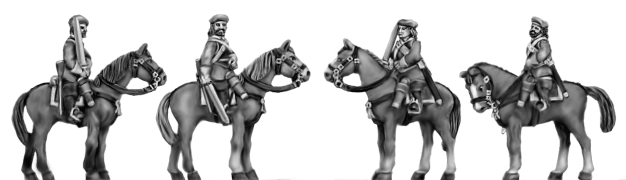 This is a photo of 18mm figures for the English Civil War by Eureka Miniatures