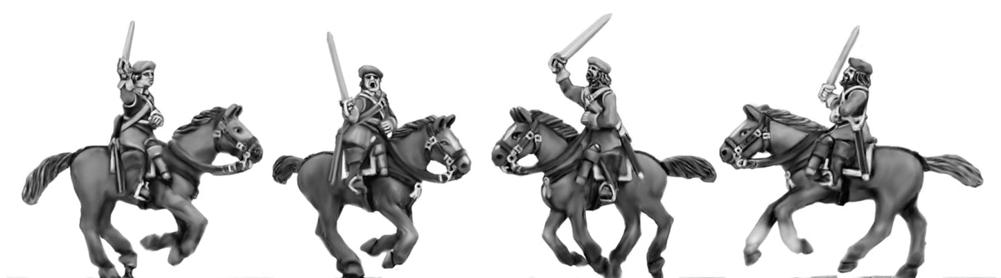 This is a photo of 18mm figures for the English Civil War by Eureka Miniatures