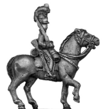 Household Cavalry in helmet at rest