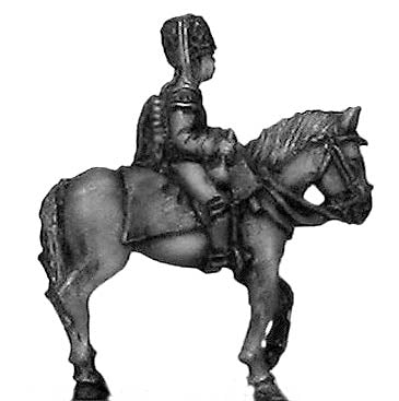 Russian Hussar with busby, trumpeter