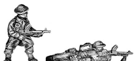 Australians at Bardia infantry Bren gunner