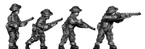 Gurkha infantry with No1 Mk3 rifle in slouch hat