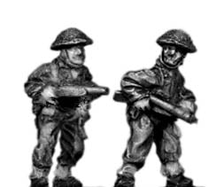 Gurkha NCO with Sten SMG in helmet