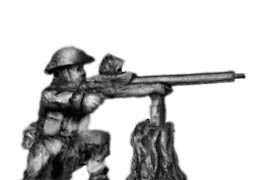 Gurkha with Boyes AT rifle in helmet