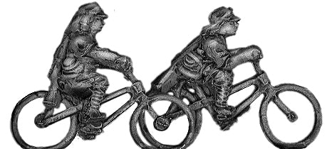 Japanese infantry riding bicycle, in kept