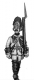  1761-78 Saxon Grenadier in Austrian bearskin, march-attack 