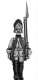  1761-78 Saxon Grenadier in Austrian bearskin, NCO, marching 