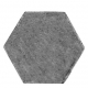  24mm (across flat) hexagon, plain 