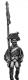  Russian Musketeer standard bearer, coat - no lapels, marching 