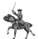 Regiment of horse officer in tricorn 