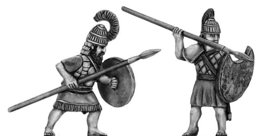 Bronze Age Greek infantry in action