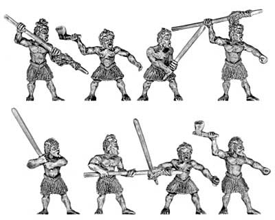 Maori with traditional weapons