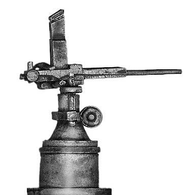 Nordenfelt five barrel .45cal machinegun on pedestal mount