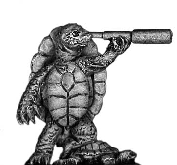 Turtle Officer 100FRG20 Turtle officer with telescope – Eureka Miniatures