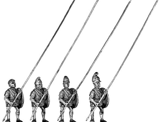 Macedonian pikeman, un-armoured rear ranks