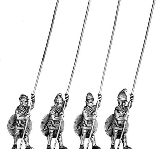 Macedonian pikeman, linen cuirass, rear ranks