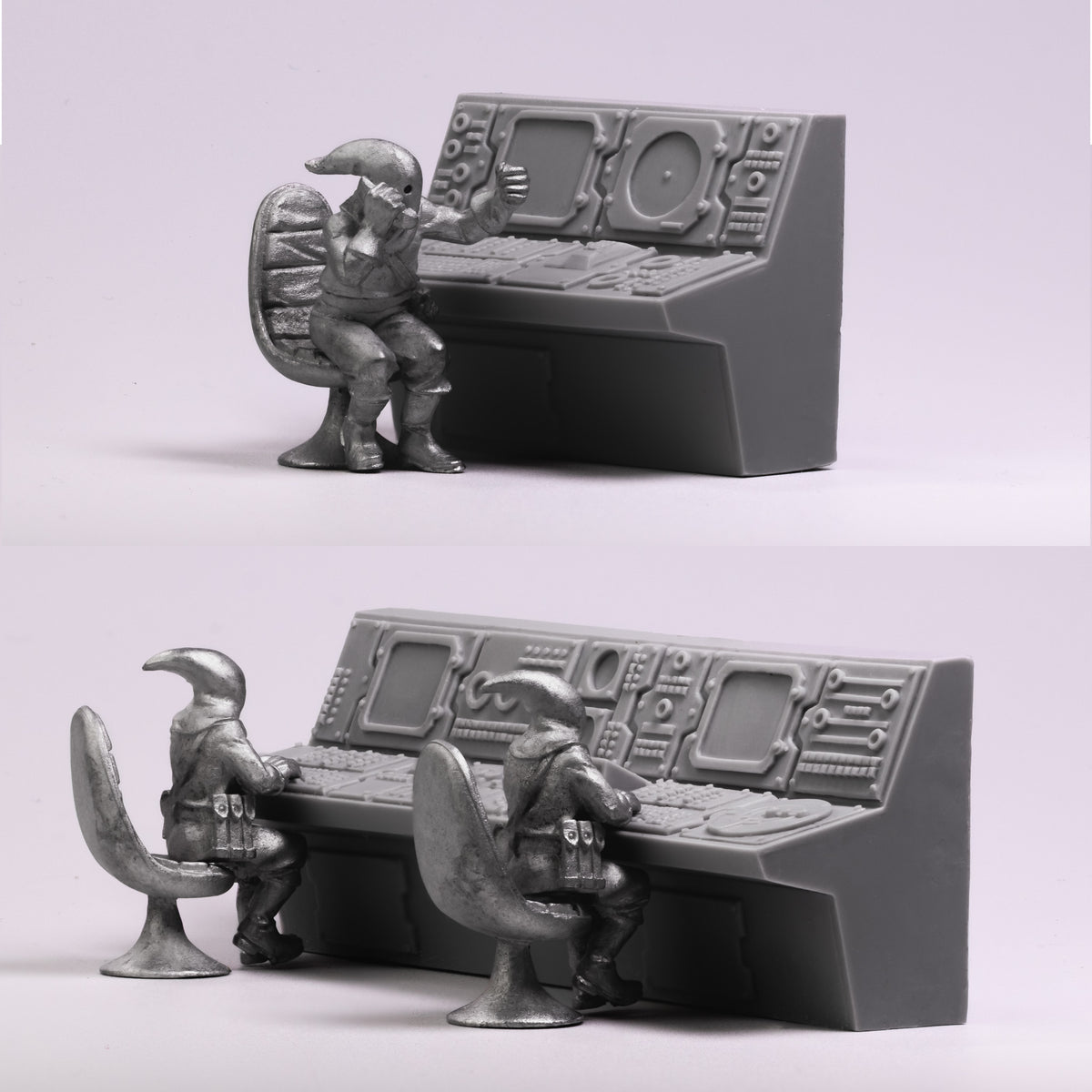 100GOO07 Hooded Goon HQ Set – 2 consoles, 3 goons & chairs
