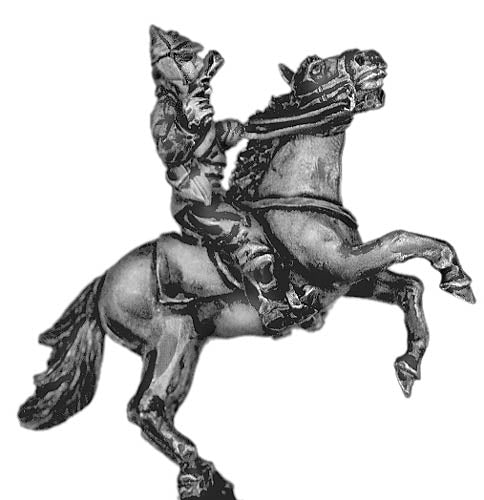 Russian mounted officer in shelm