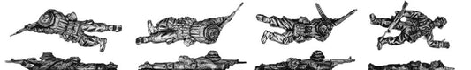 Prone figures