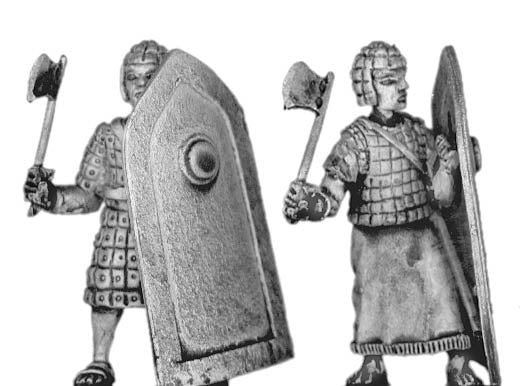 Egyptian marine, with axe