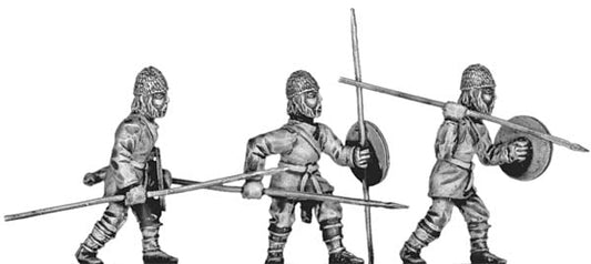Pathlagonian infantry, wicker helmet, round shield