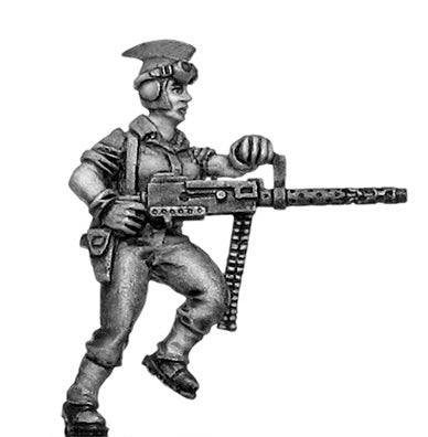 Rocket girl LMG in helmet
