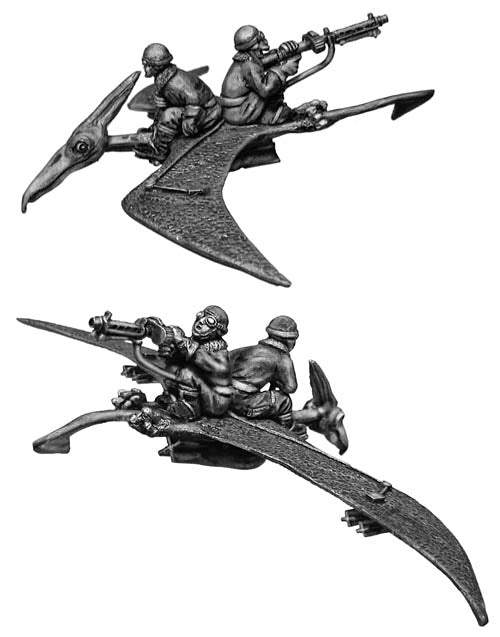 Stukasaurus with Luftwaffe pilot and rear gunner