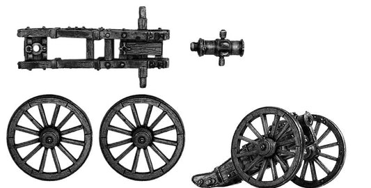 Revolutionary France: French 6 inch howitzer with equipment
