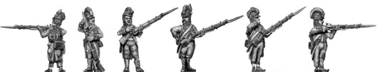 Revolutionary France: Fusilier, casque, ragged campaign uniform, firing & loading