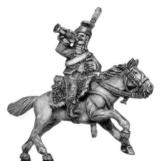 Revolutionary France: Chasseur Cheval Trumpeter short caracot jacket in mirliton