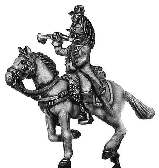 Revolutionary France: Dragoon trumpeter, charging