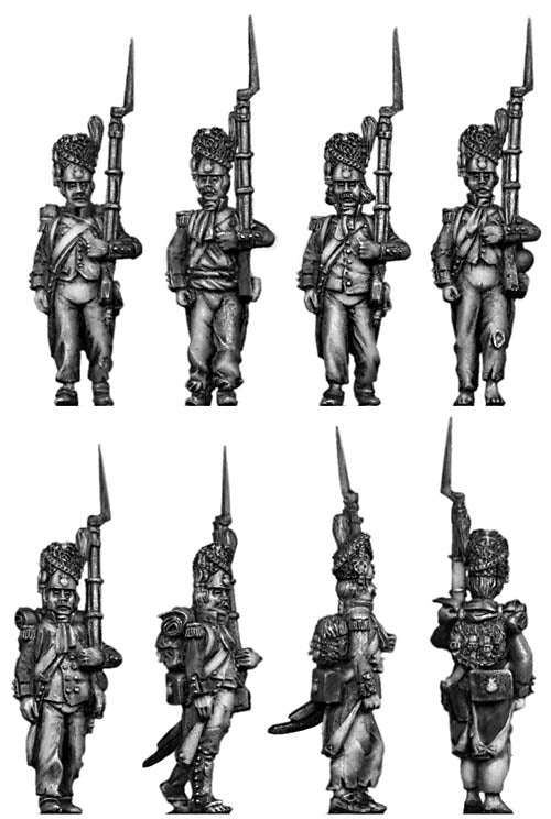 Revolutionary France: French Line Grenadiers in ragged uniform