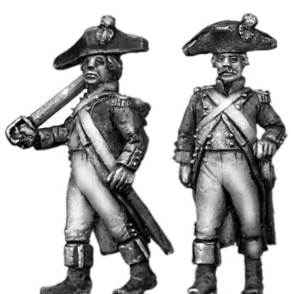 French Officer, bicorne, regulation