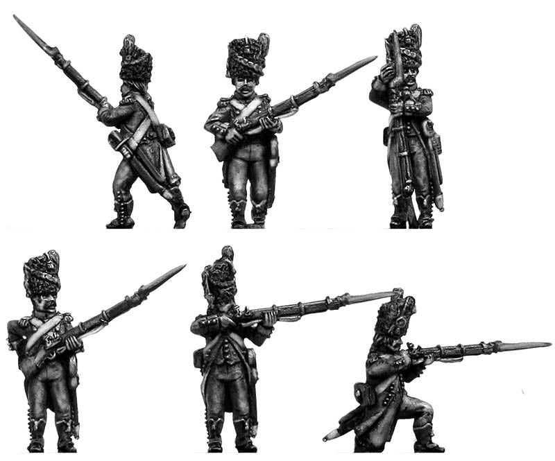 Revolutionary France: Carabinier c1791-94, bearskin, long tailed jacket