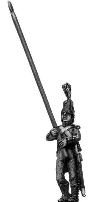 Revolutionary France: Light Infantry standard bearer c1793-1800, bicorne, short tailed