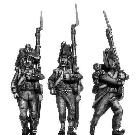 Revolutionary France: Light Infantry Chasseur c1793-1800, ragged campaign uniform, bicorne, short tai