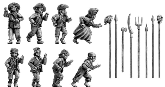 Revolutionary France: Mob with pole arms